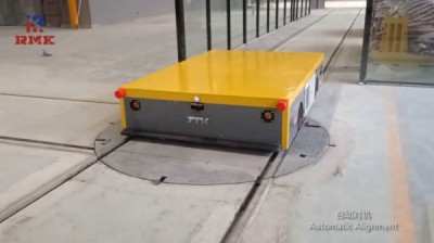 Автоматизирана количка за трансфер на железопътния транспорт