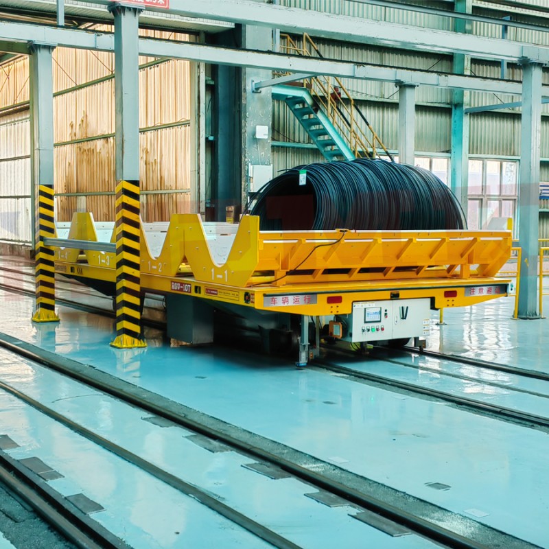 10 тона V-образна скоба RGV автоматизирана количка за прехвърляне на железопътния транспорт